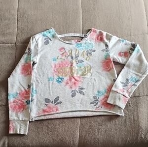 Floral Kids Sweatshirt - Strong & Beautiful